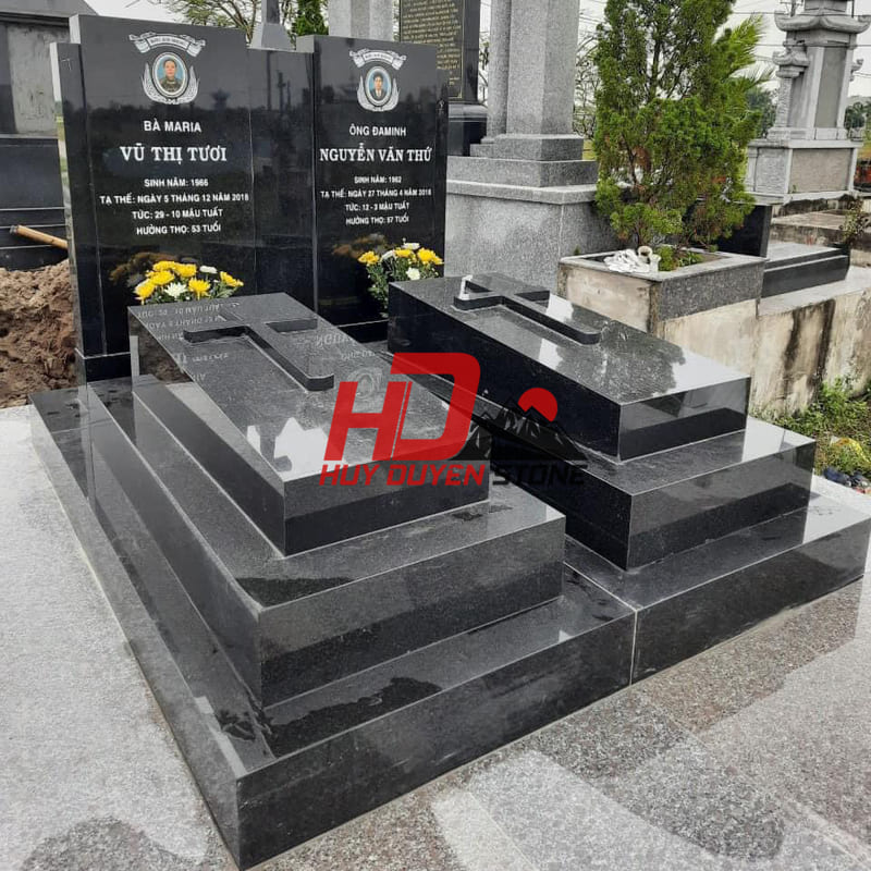 Mộ Đá Đôi Granite HD015