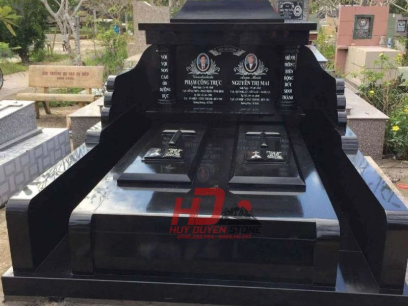 mẫu mộ ốp đá granite đẹp