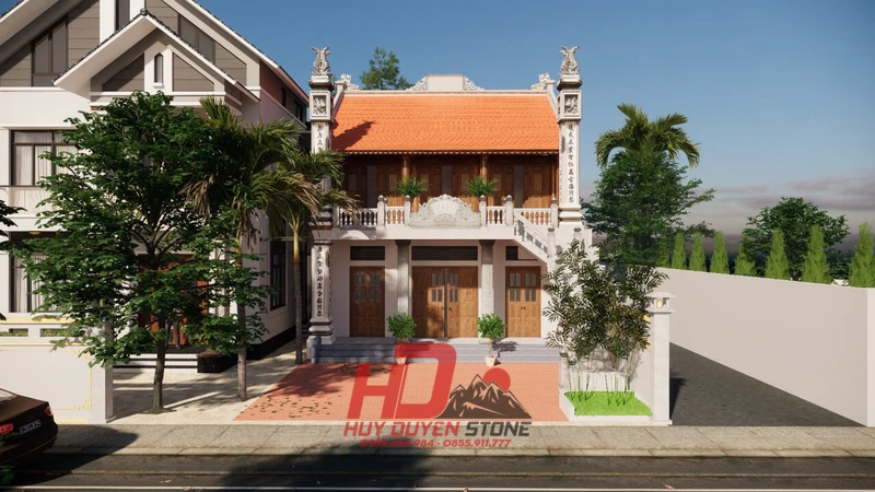 nhà thờ họ 2 tầng đẹp nhà thờ họ 2 tầng đẹp