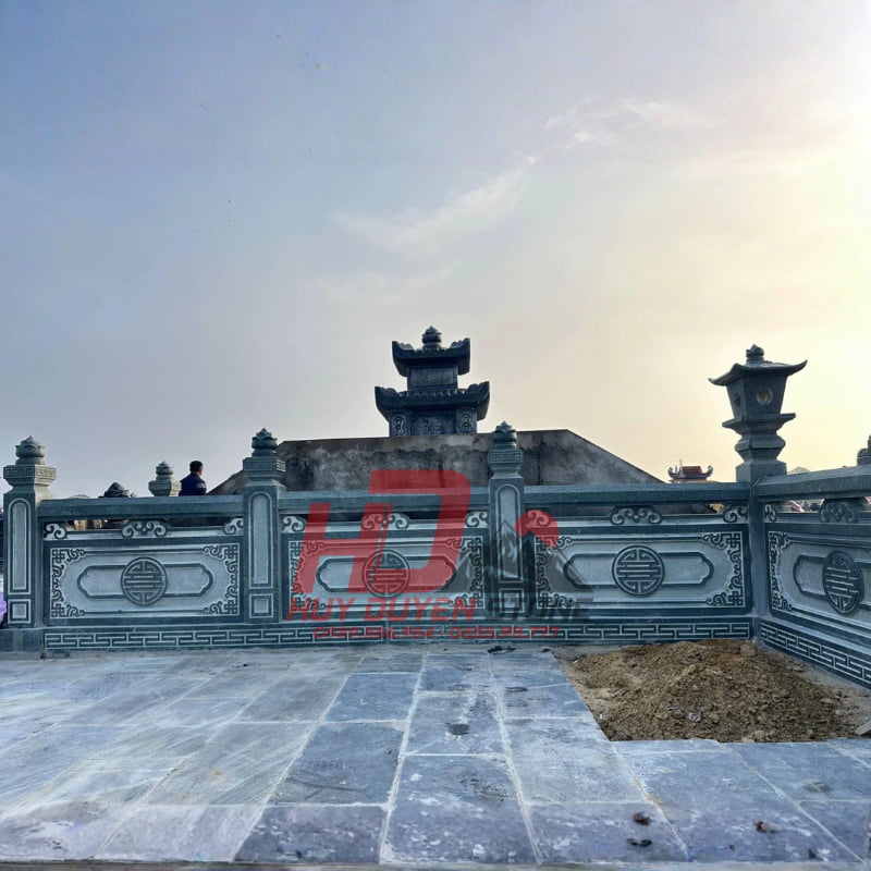 Lan Can Đá Xanh Rêu LCĐ005