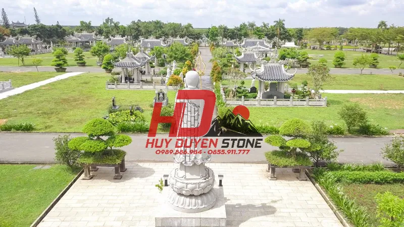 mẫu khuôn viên lăng mộ gia đình