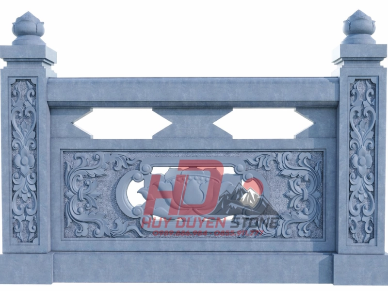 Lan Can Đá Hoa Sen Đẹp – Mẫu Chạm Khắc Tinh Xảo, Giá Tốt