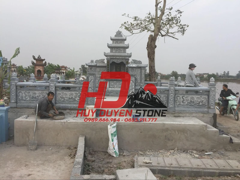 mẫu khuôn viên lăng mộ gia đình