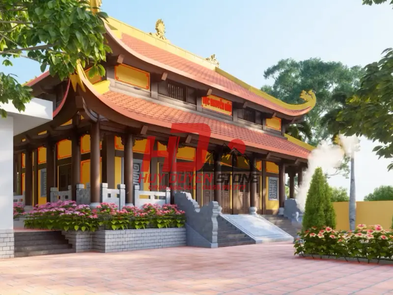 Nhà thờ họ hiện đại kết hợp vật liệu bê tông giả gỗ Nhà thờ họ hiện đại kết hợp vật liệu bê tông giả gỗ