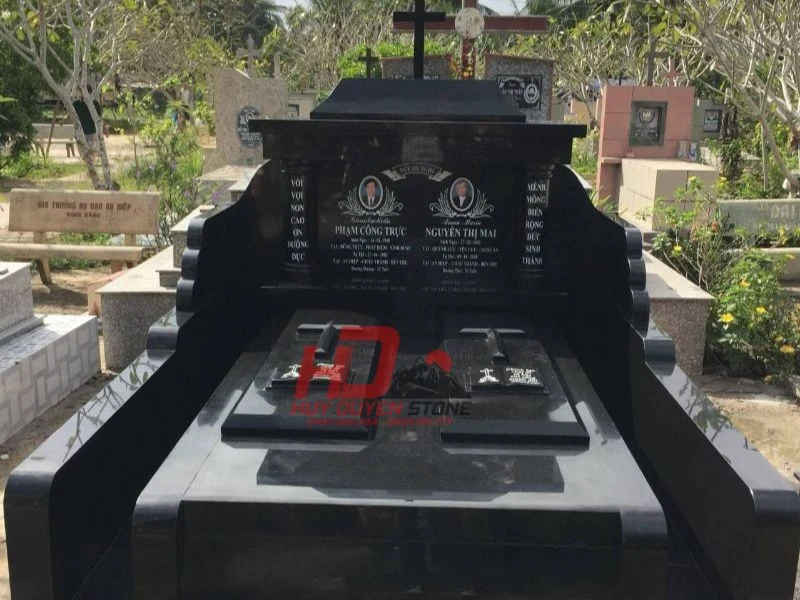 mộ ốp đá granite đẹp