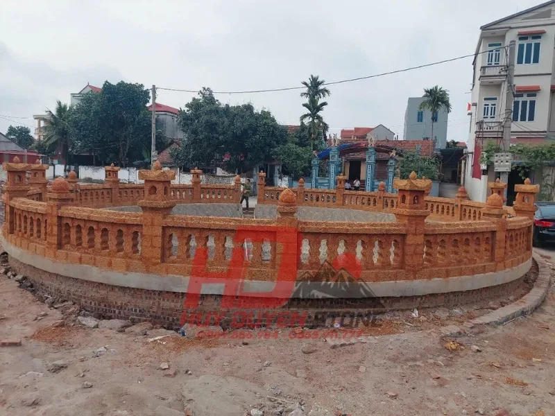 kích thước lan can đá chuẩn phong thủy