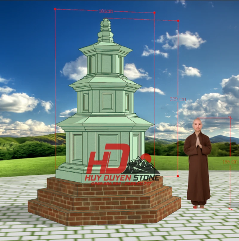 mộ tháp đá hoa cương mộ tháp đá hoa cương
