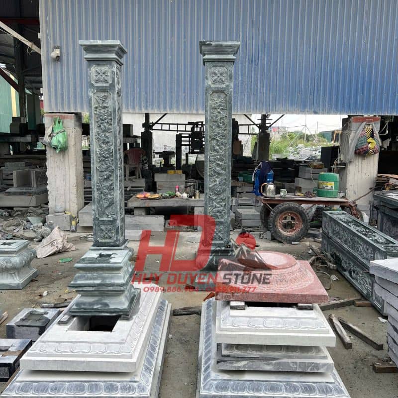 Cột Hiên Đá Xanh Rêu HD0024
