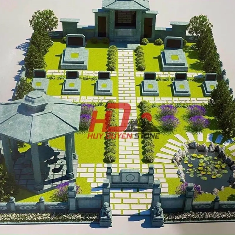 lăng mộ đá xanh đơn giản lăng mộ đá xanh đơn giản