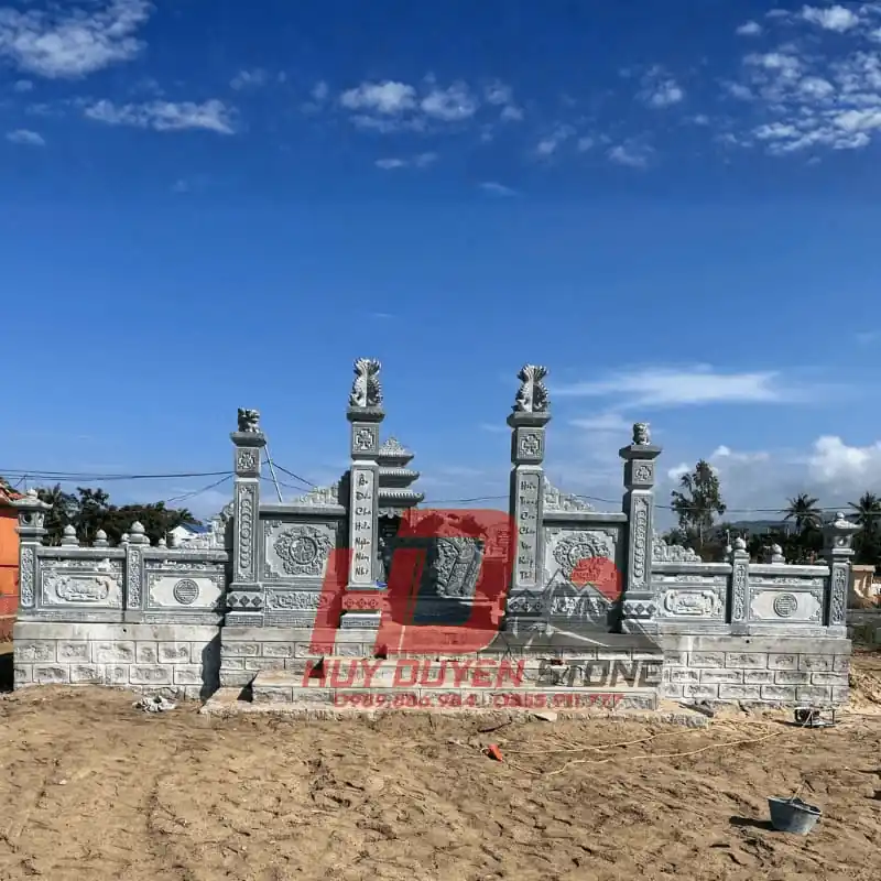 Lịch trình thi công 45 ngày công trình lăng mộ đá tại Bình Định