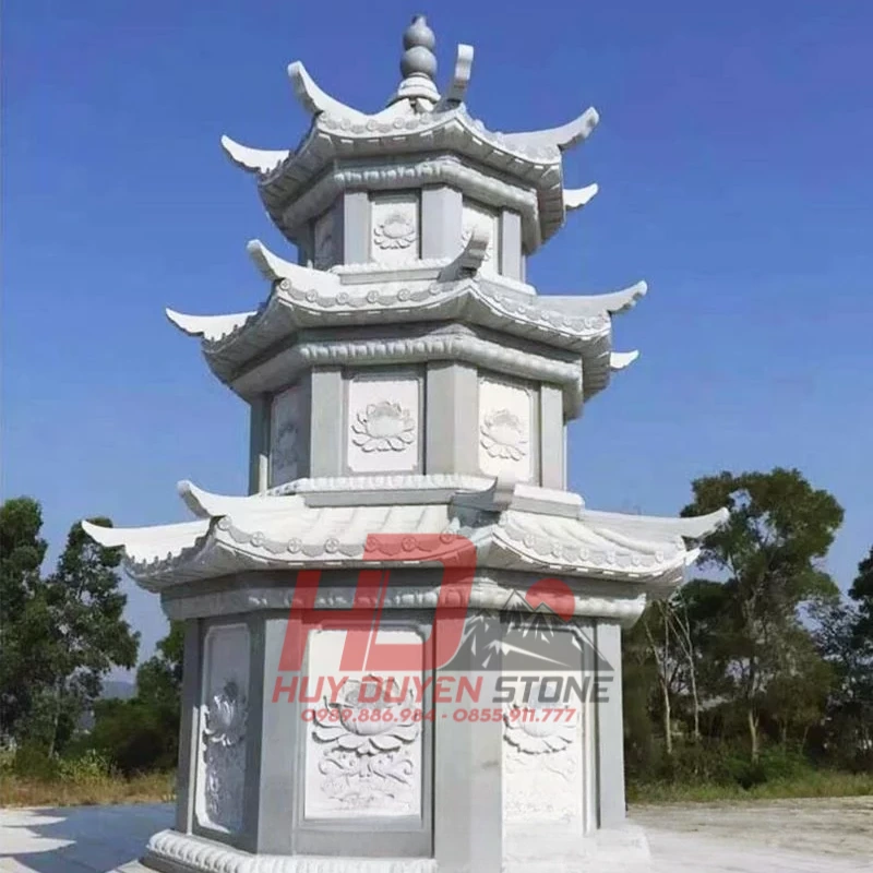 tháp mộ đá trắng