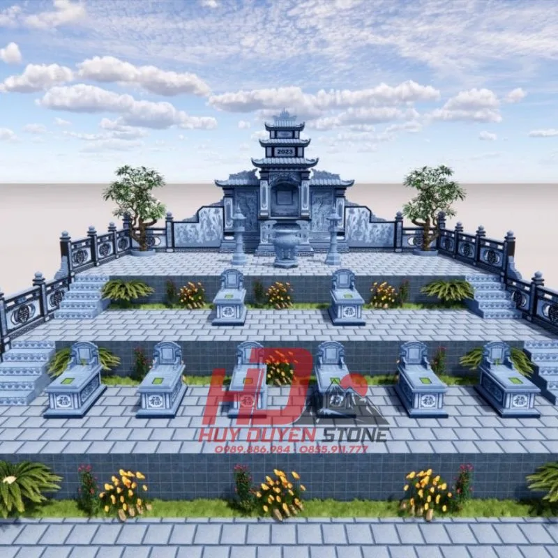 thiết kế lăng mộ gia đình hiện đại