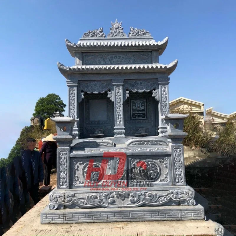 mộ đôi có mái che