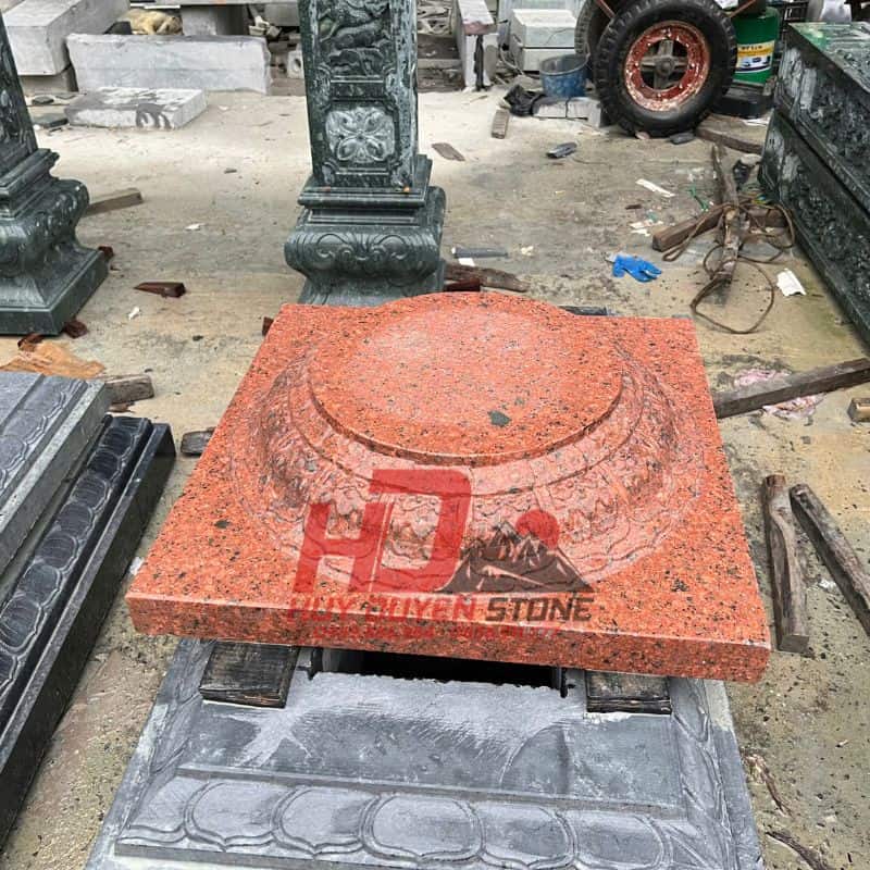 Chân Tảng Đá Granite Đỏ HD006