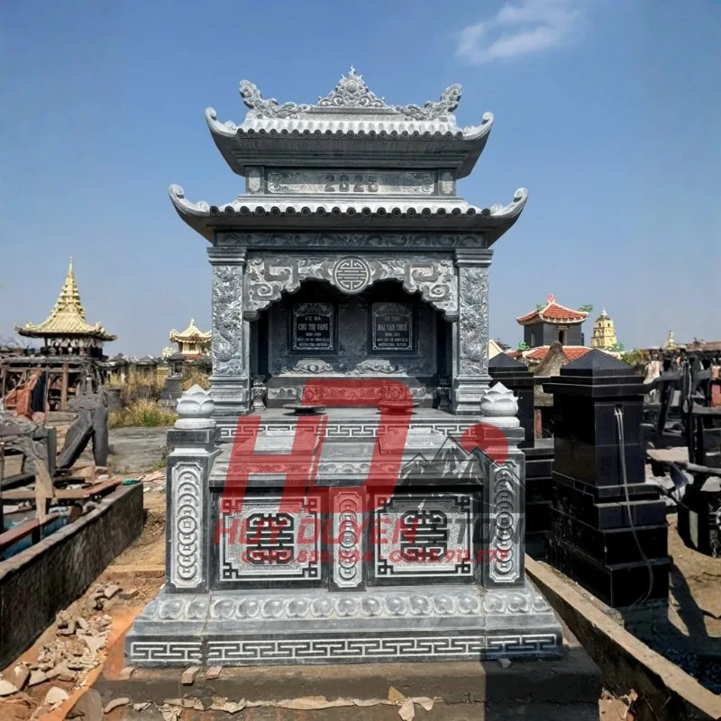 Các loại đá làm mộ có mái che