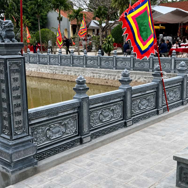 lan can đá xanh đình chùa lan can đá xanh đình chùa
