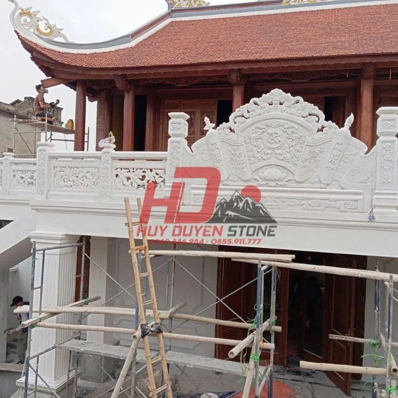 mẫu Lan can đá đình chùa đẹp