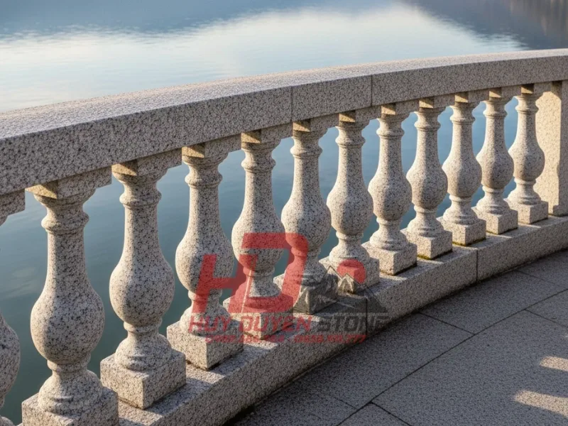 lan can lăng mộ đá tiện tròn lan can lăng mộ đá tiện tròn