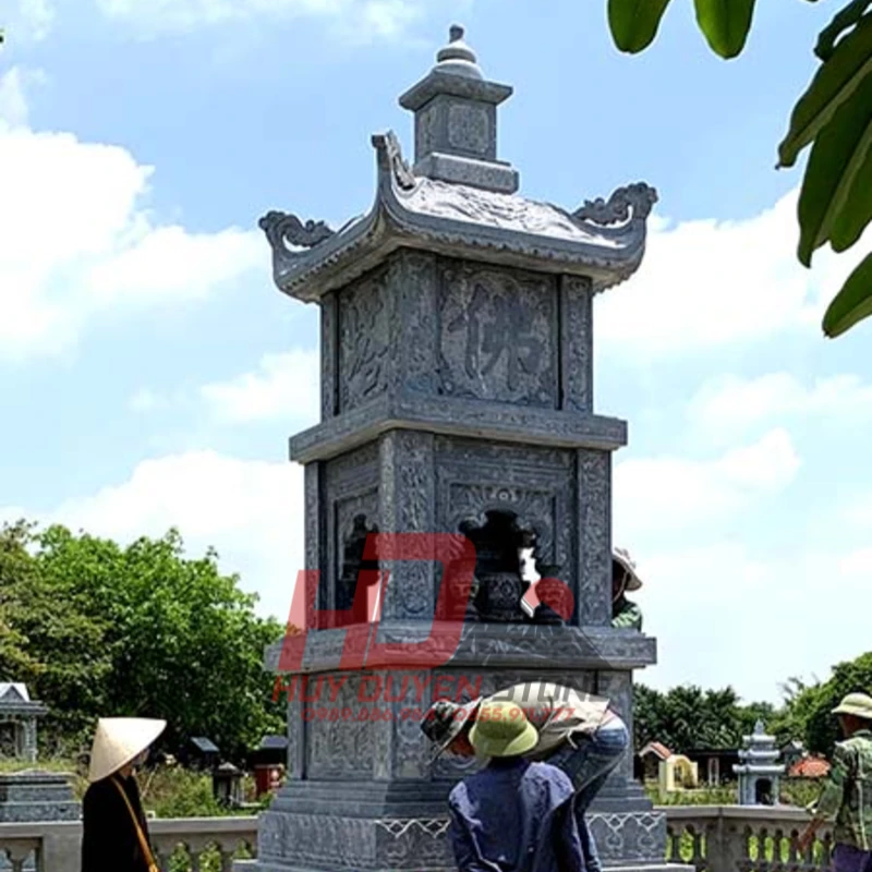 mộ đá tháp vuông