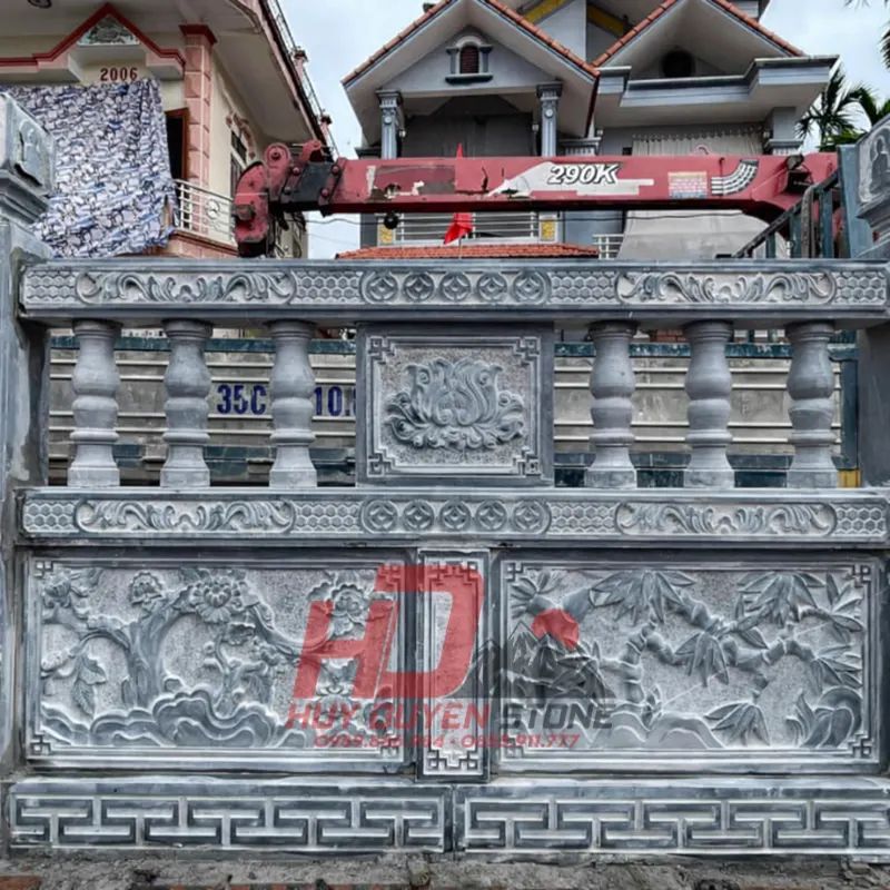 lan can đá đen lan can đá đen