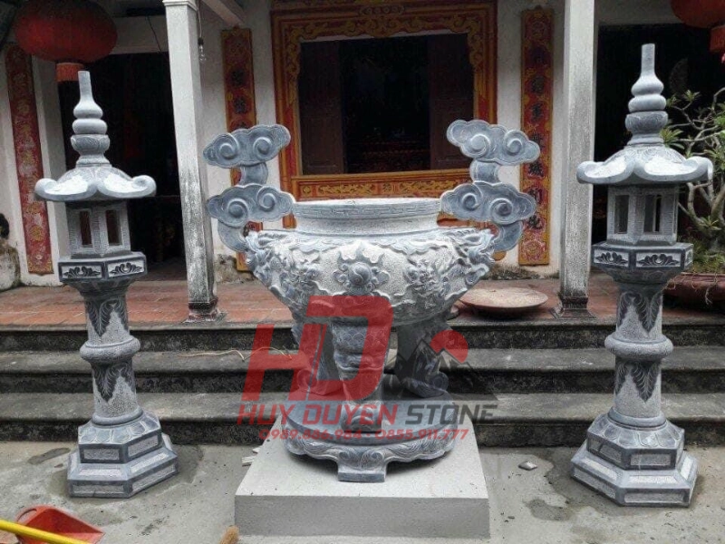 so sánh lư hương đá trắng và lư hương đá xanh