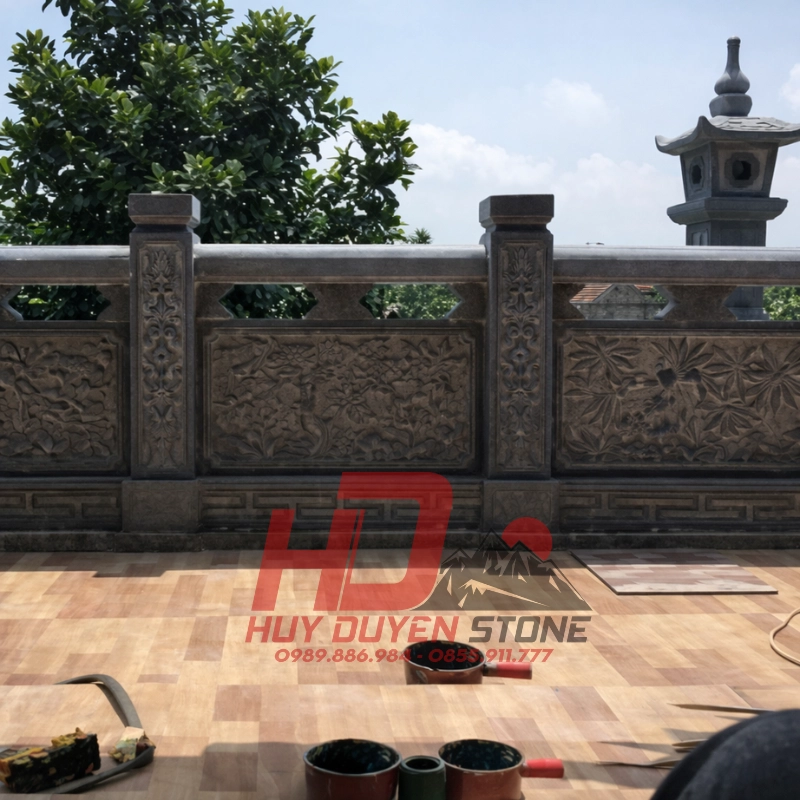 Lan can đá tứ quý Lan can đá tứ quý