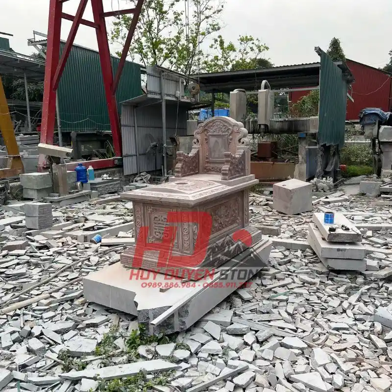 mộ tam cấp đá granite
