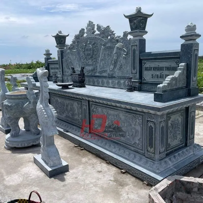 thi công lăng mộ đá tại Phúc Thọ