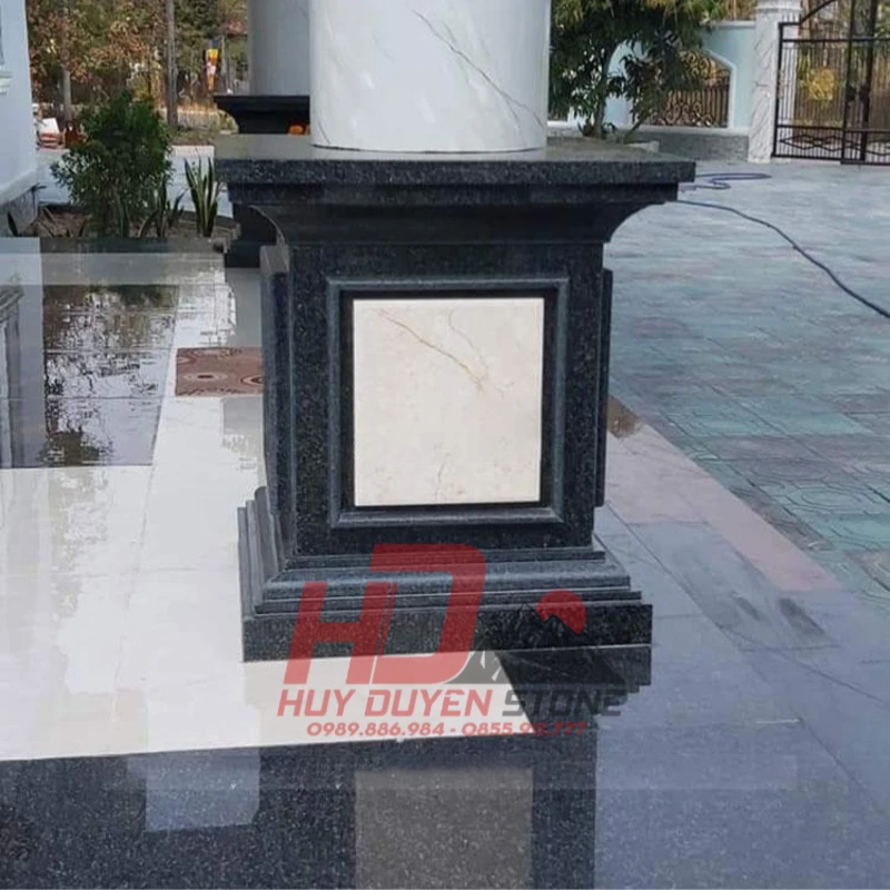 chân cột đá hoa cương
