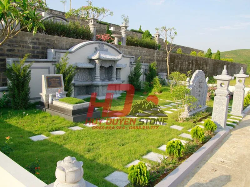 bia lăng mộ gia đình