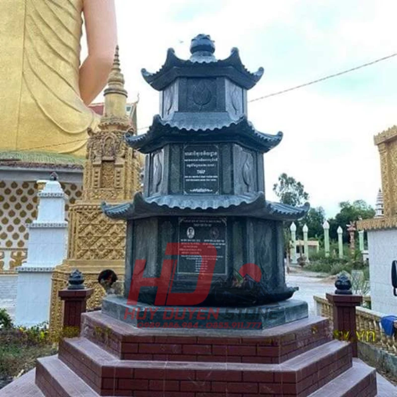 mộ tháp đá granite mộ tháp đá granite
