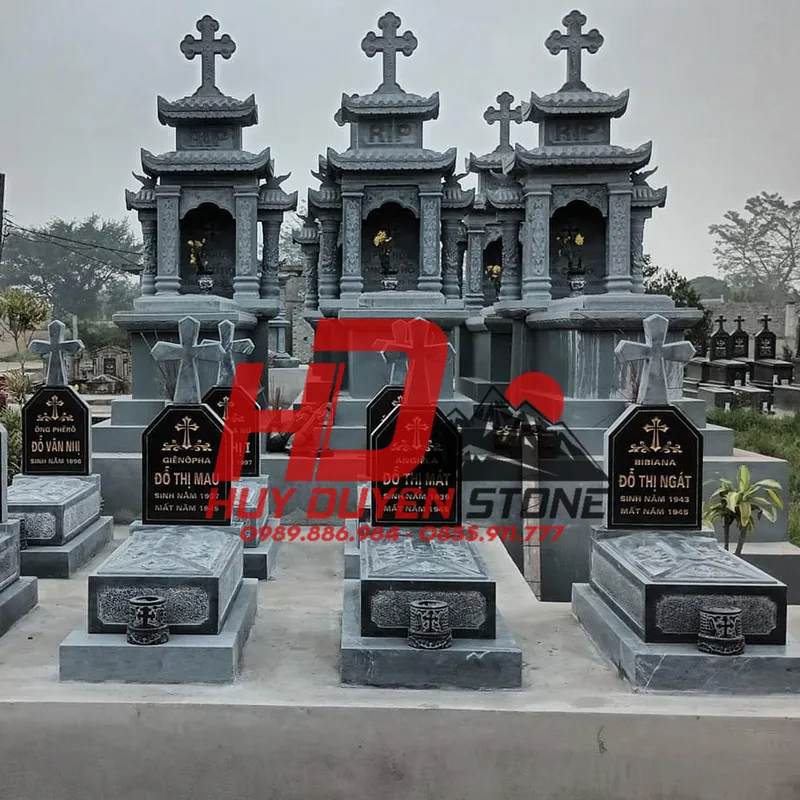 mẫu khuôn viên lăng mộ gia đình