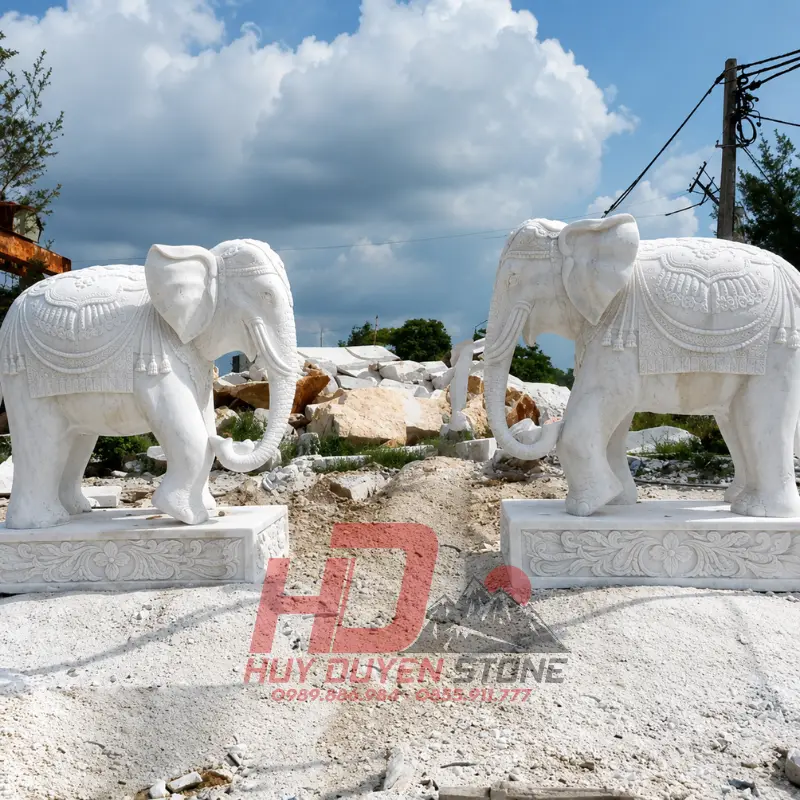 Ý nghĩa phong thủy tượng voi đá
