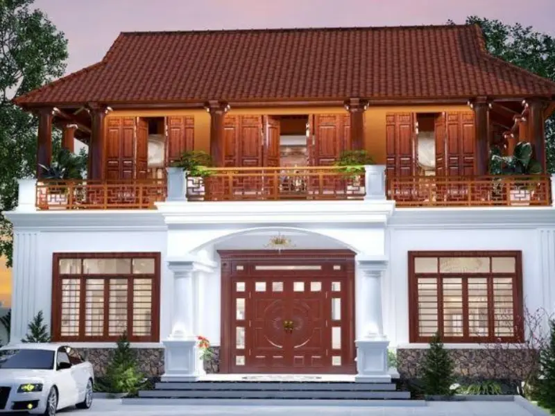 Nhà thờ họ kết hợp nhà ở được bố trí hài hòa Nhà thờ họ kết hợp nhà ở được bố trí hài hòa