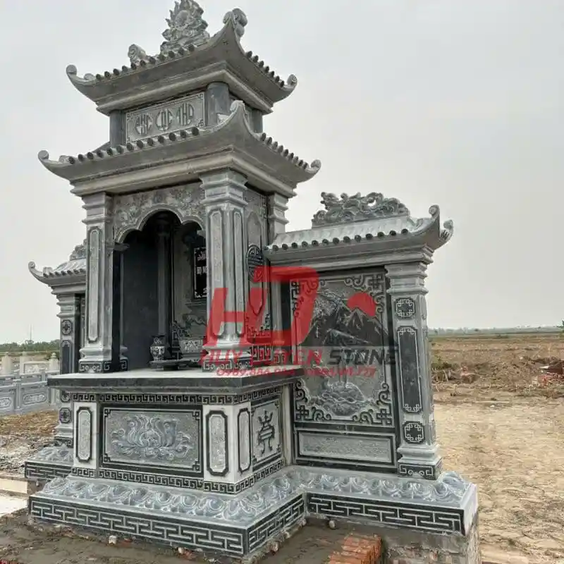 lăng thờ đá 2 mái