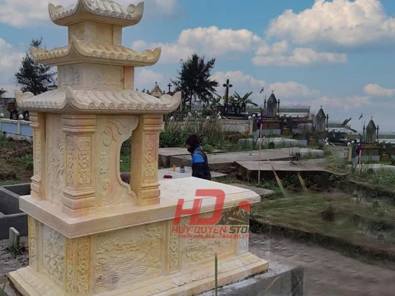 mộ đá vàng đẹp