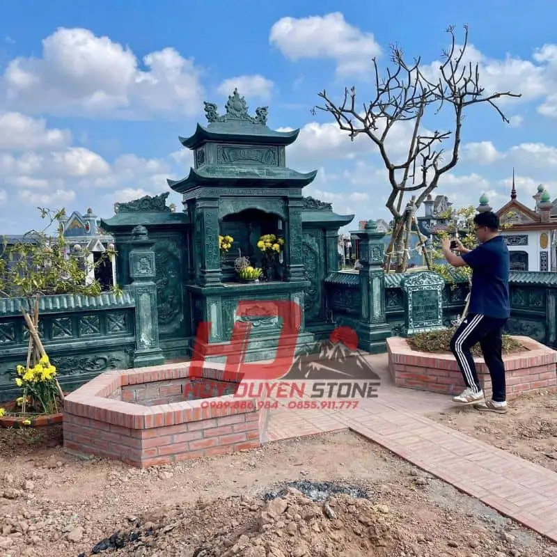 lăng mộ đá xanh rêu nhập khẩu Ấn Độ lăng mộ đá xanh rêu nhập khẩu Ấn Độ