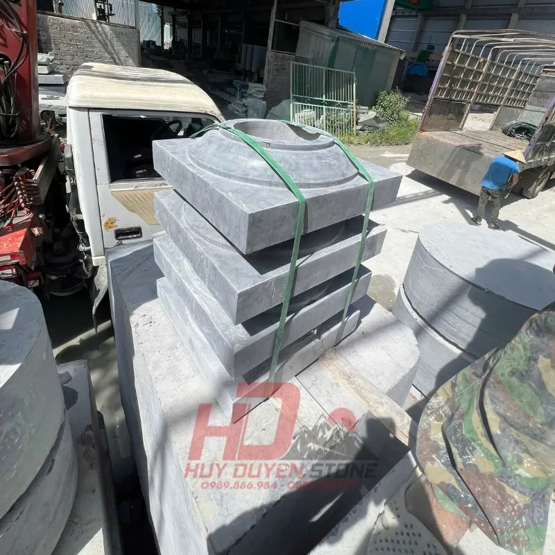 đá kê chân cột nhà gỗ