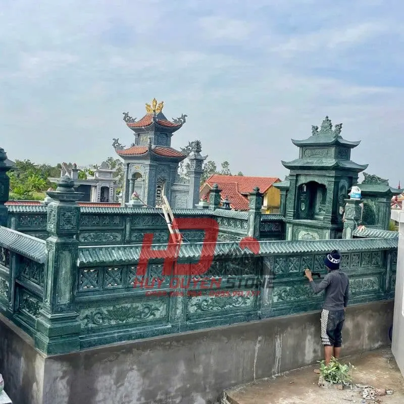 công trình lăng mộ đá xanh rêu nhập khẩu Ấn Độ công trình lăng mộ đá xanh rêu nhập khẩu Ấn Độ