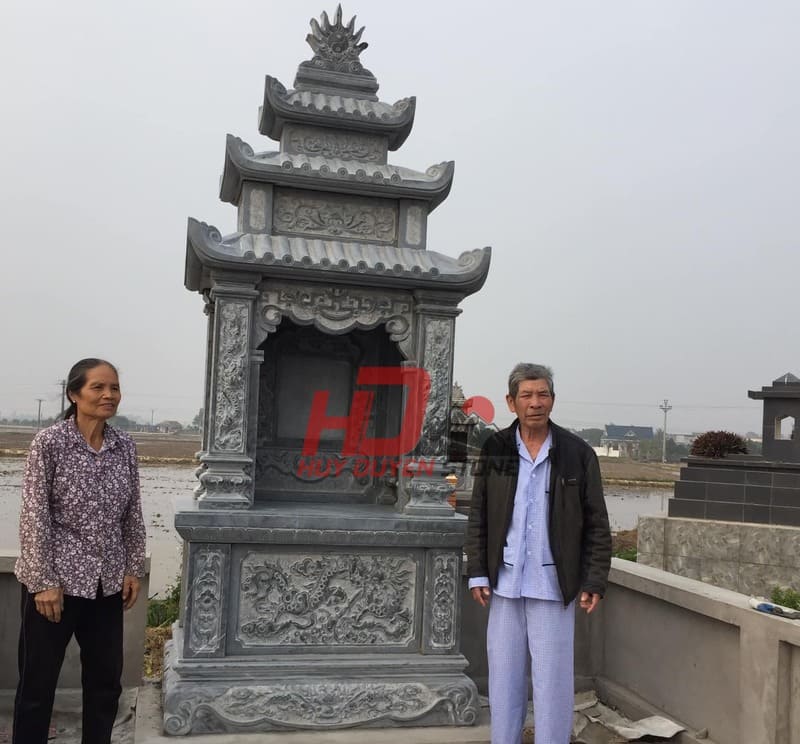 kích thước lăng thờ đá