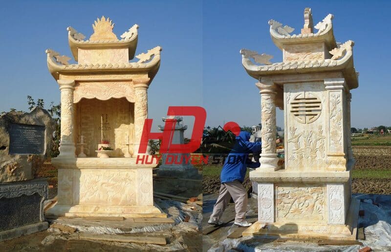 đá vàng làm mộ