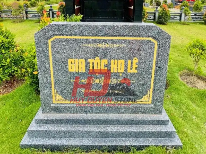 bia lăng mộ gia đình