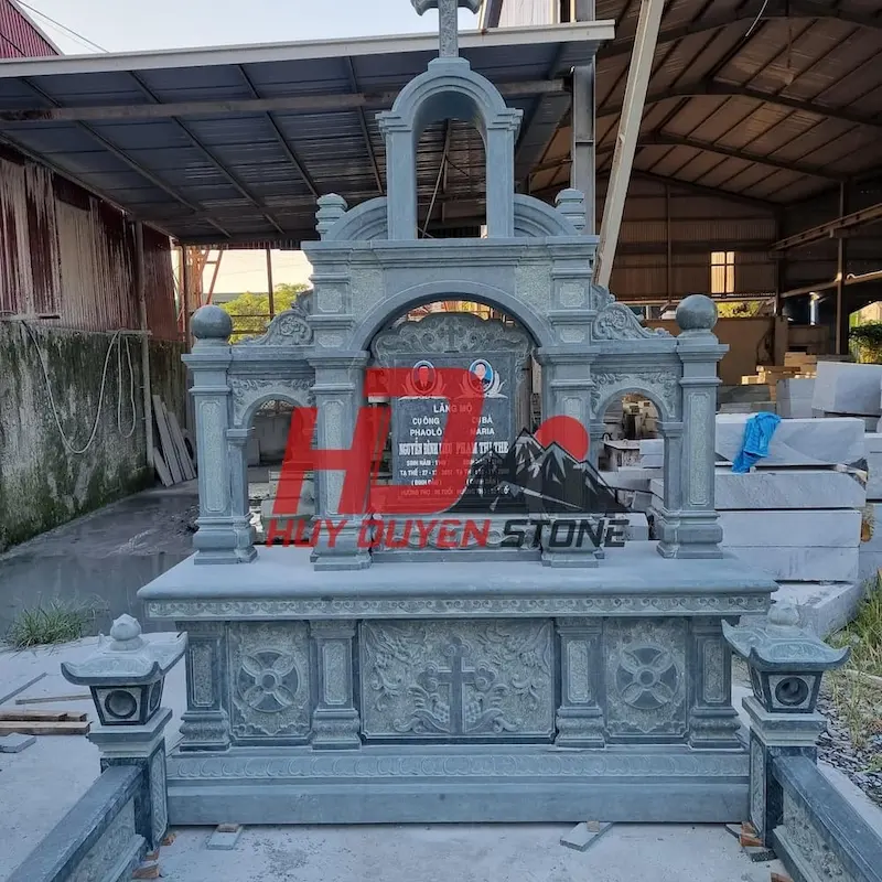 giá mộ đá đôi