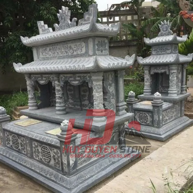 mộ đôi có mái che