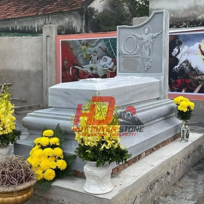 mẫu mộ đá trắng công giáo mẫu mộ đá trắng công giáo