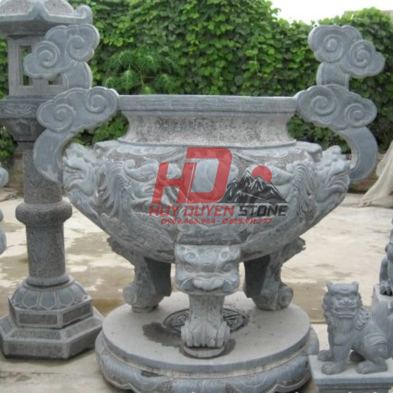 các chọn Lư hương đá tứ linh