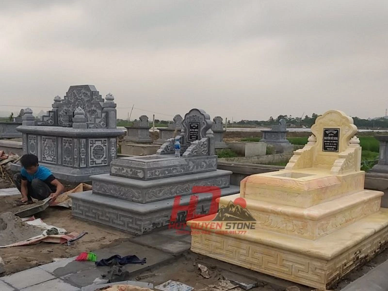 mộ đá vàng đẹp
