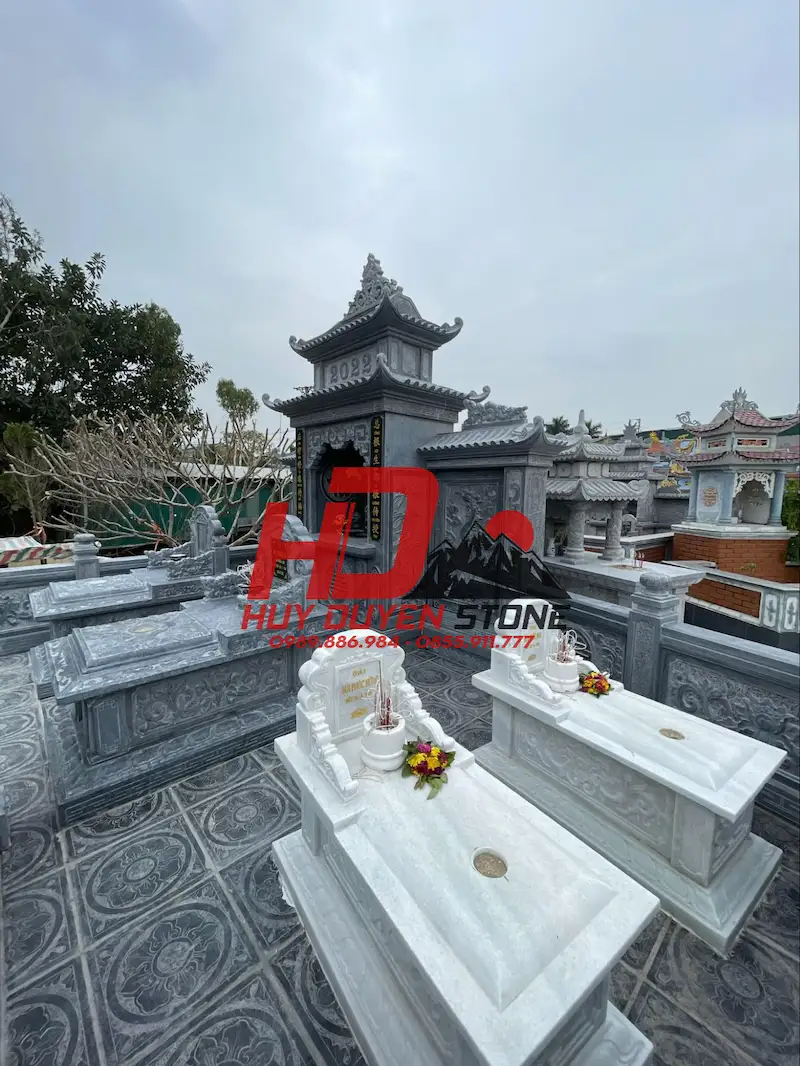 mẫu khuôn viên lăng mộ gia đình