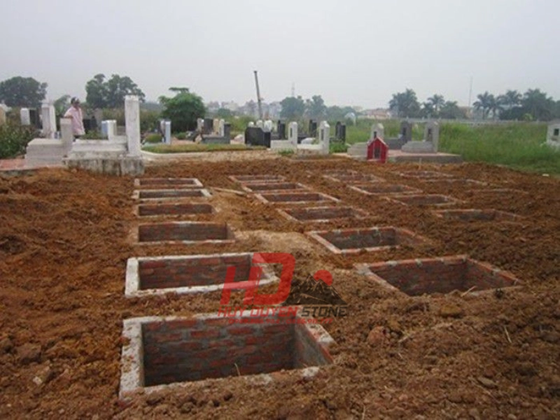 kích thước huyệt mộ