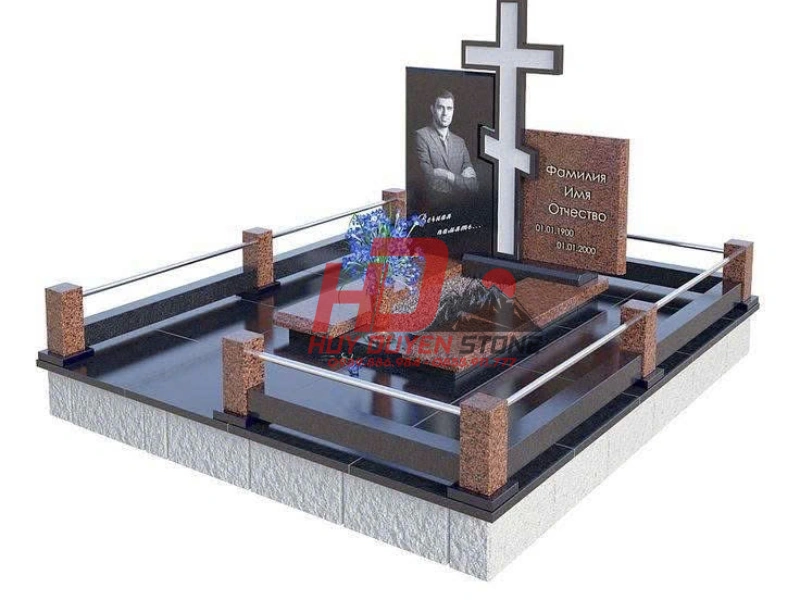 Mộ đá Granite công giáo đẹp